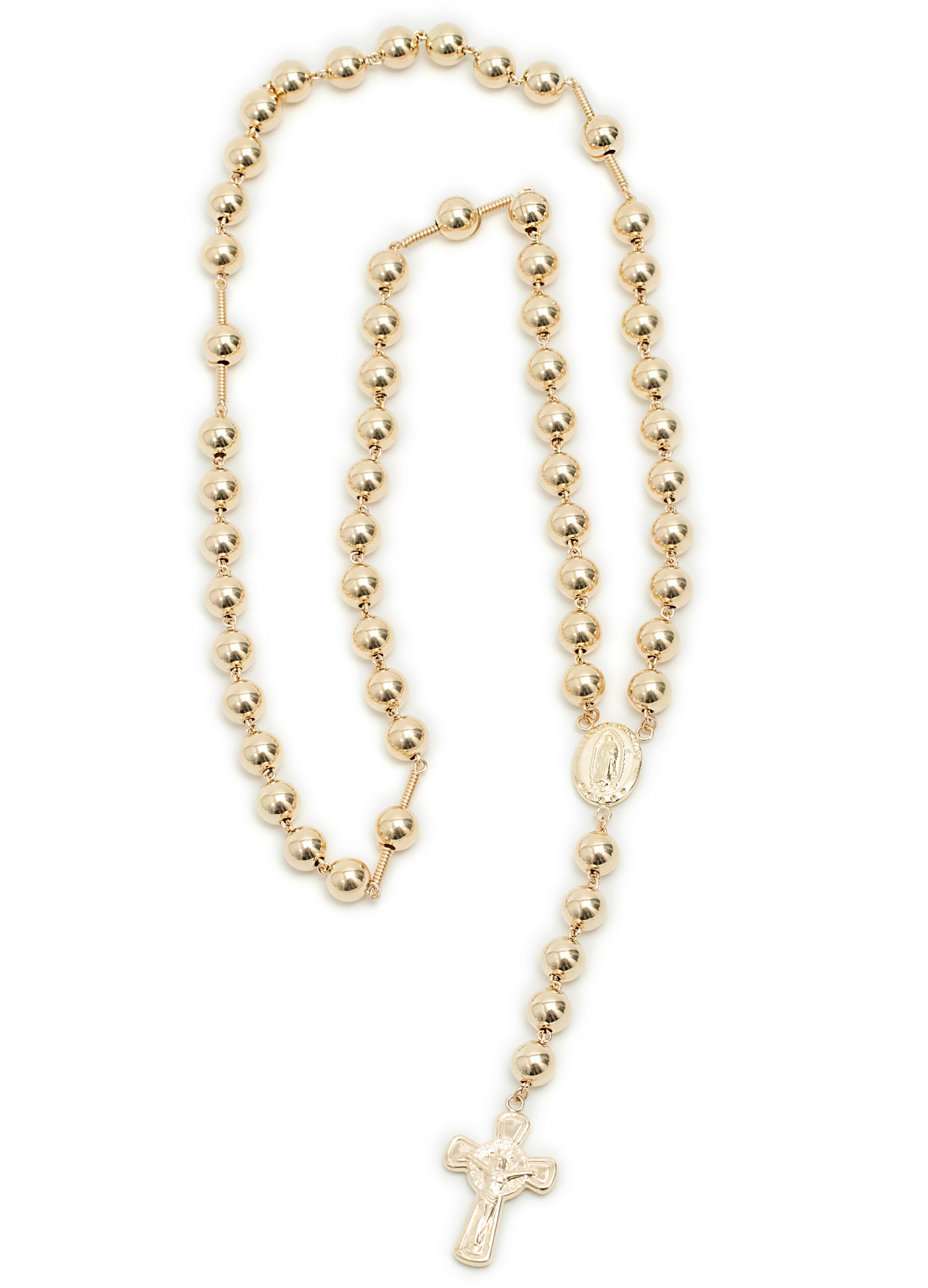 Rosario oro laminado 18k especial 8mm dorado