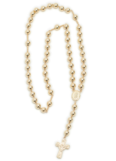 Rosario oro laminado 18k especial 8mm dorado