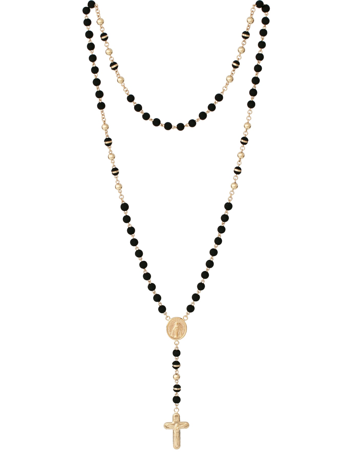 camándula laminada Neo de bolas 5MM ofrece un equilibrio perfecto entre elegancia y estilo moderno