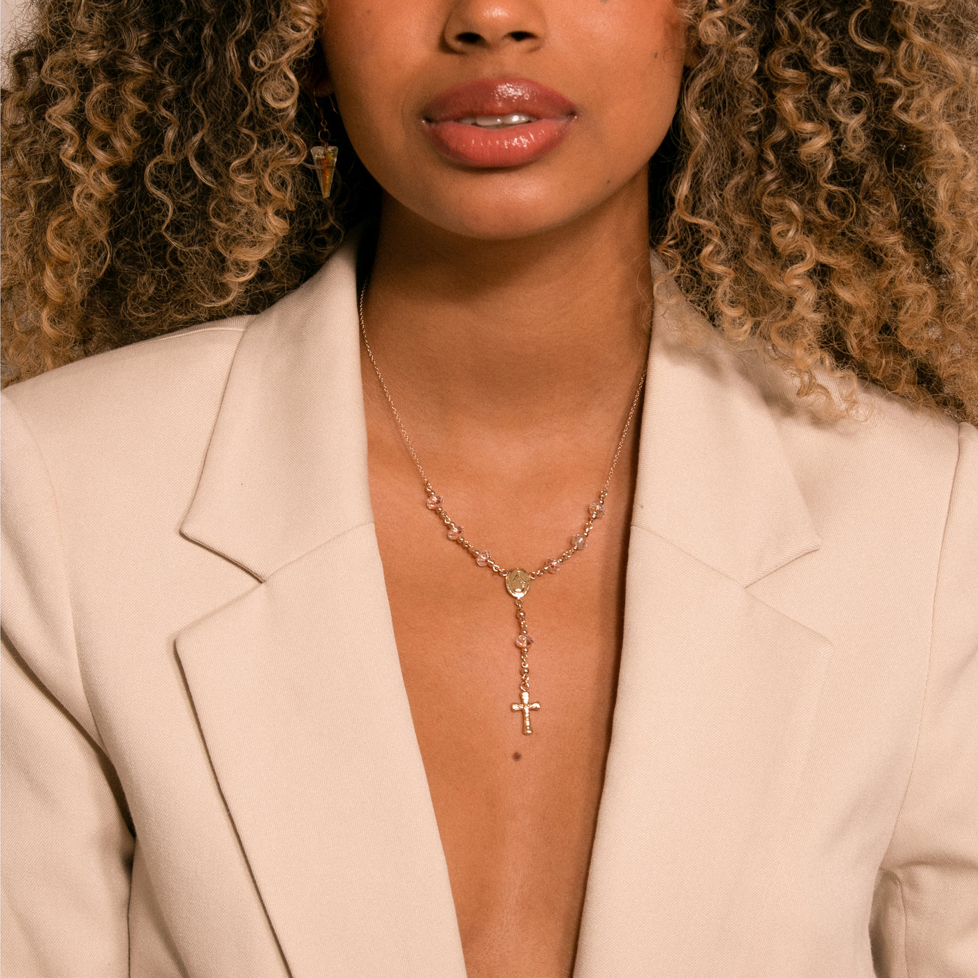 Collar camándula cristal SW chata con B2,5 mm