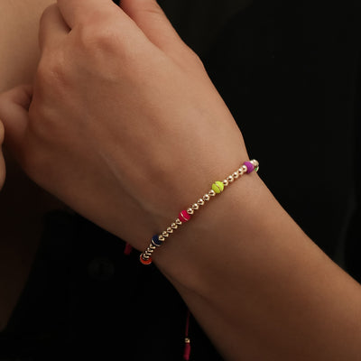 Pulsera tramos 3mm oro laminado 18k dorada