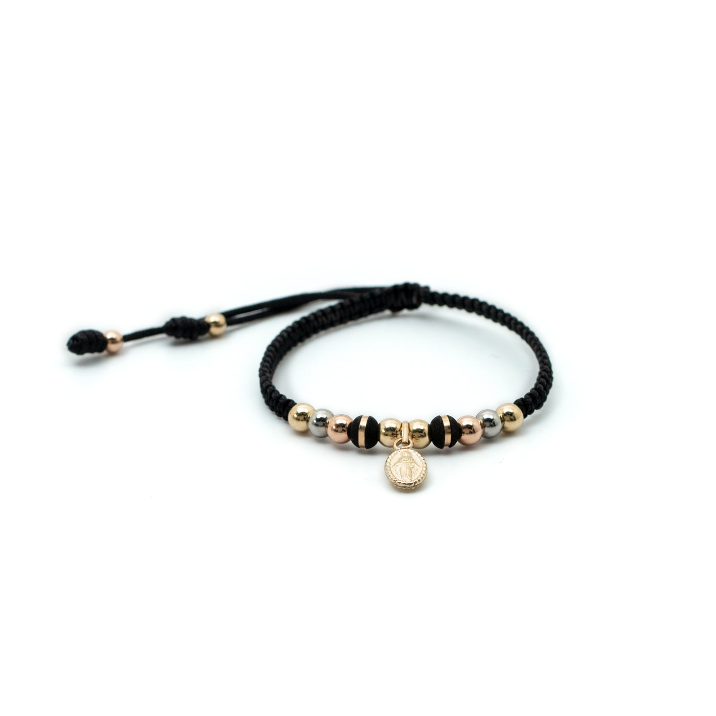 Pulsera oro laminado unisex 5mm dije virgen
