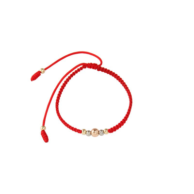 Pulsera oro laminado degrade tres tonos diamantada tejida