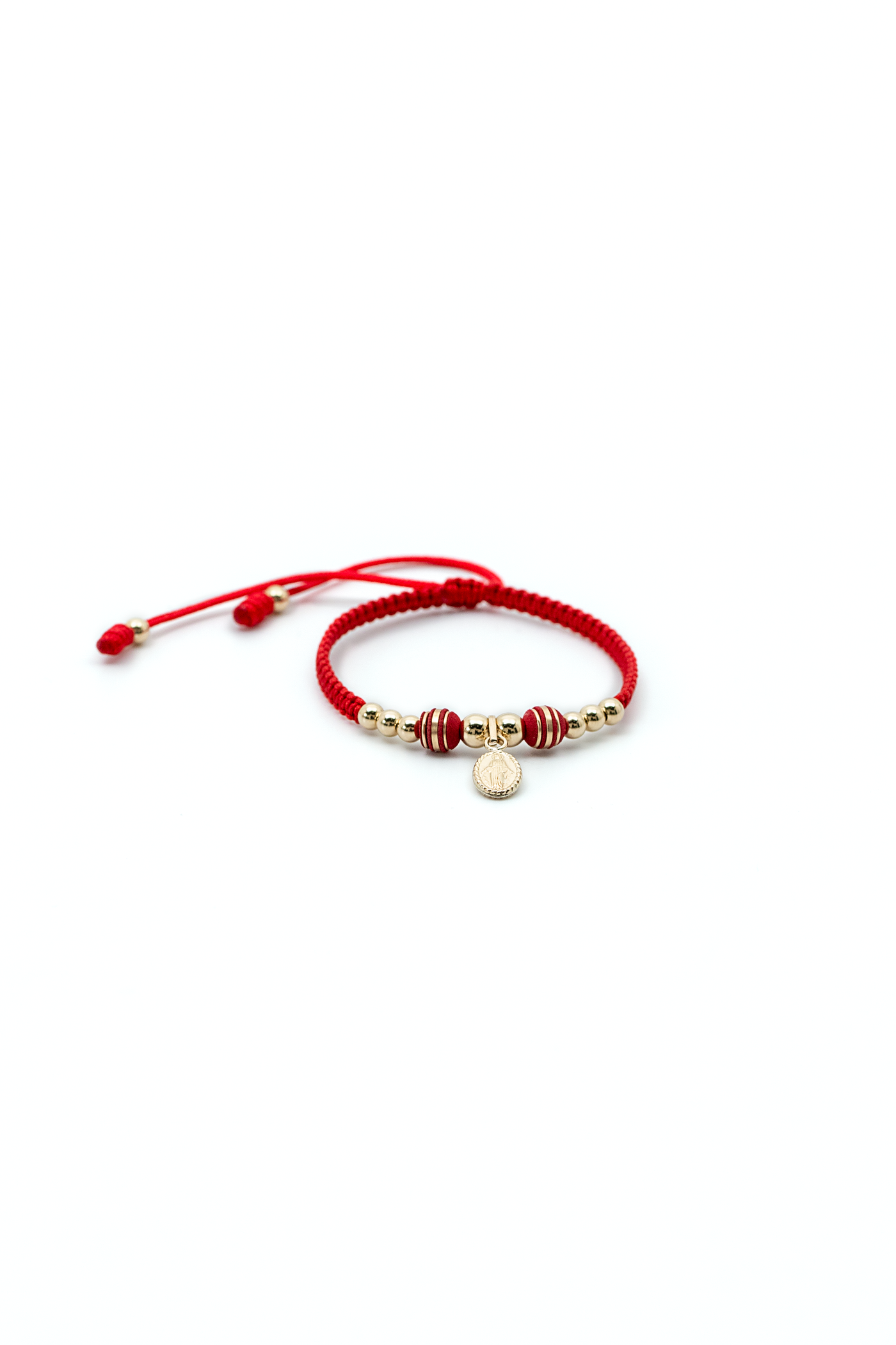 PULSERA TEJIDA DEGRADE DIJE VIRGEN NEO