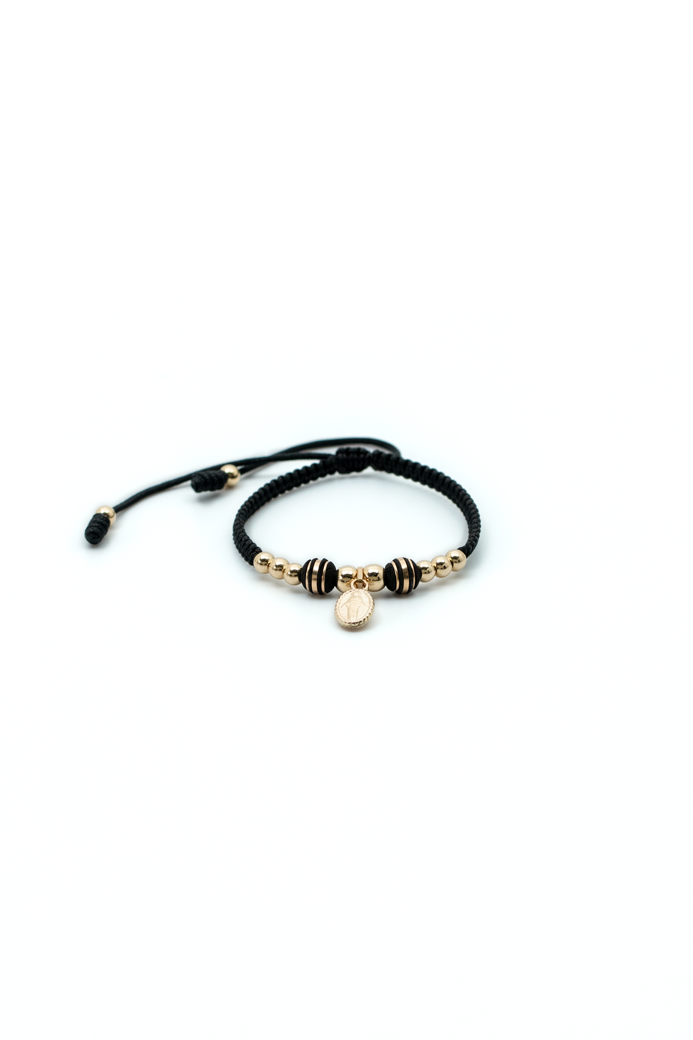 PULSERA TEJIDA DEGRADE DIJE VIRGEN NEO