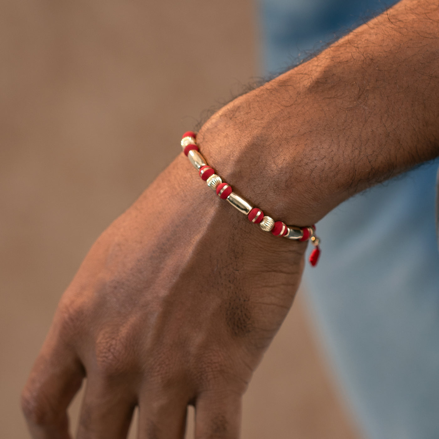 Pulsera barriles lisos dorados – DTDA 6 – Neo 6