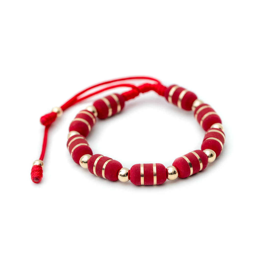 Pulsera Oro Laminado 18k Tejida 5mm