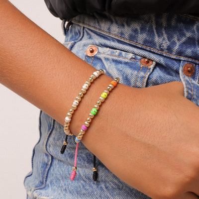 Pulsera trios b4 acanalada y lisa neo cinta