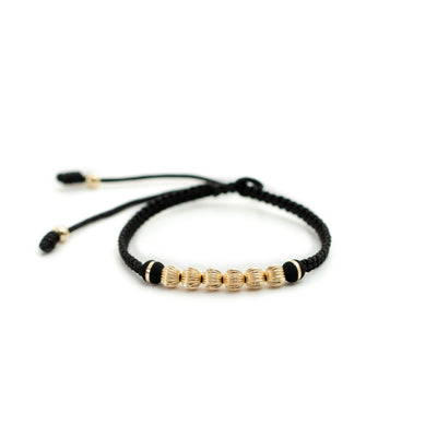 Pulsera tejida  acanalada