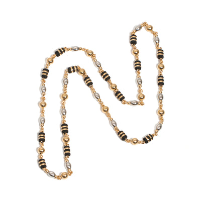 COLLAR ORO LAMINADO 18k OVALO BARRIL CINTA BOLA 6MM DORADO