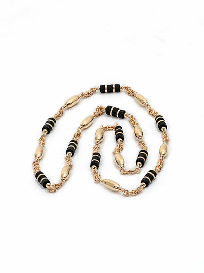 COLLAR ESPECIAL BARRIL Y OVALO DORADO