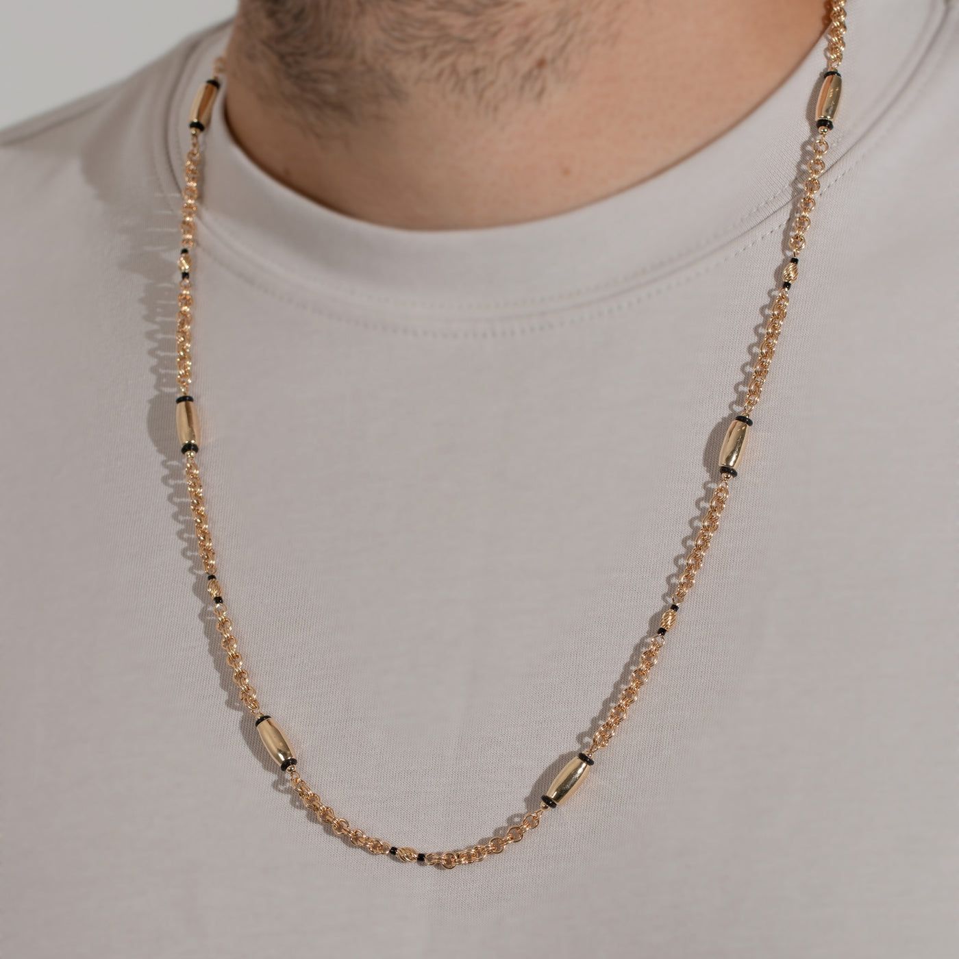 Collar Lam Argollas Ovalo 3 Tonos