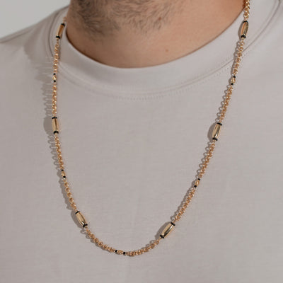 Collar Lam Argollas Ovalo 3 Tonos