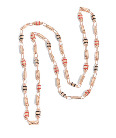 COLLAR LAM RUSTICO ROMBO Y TROQUEL ROSE