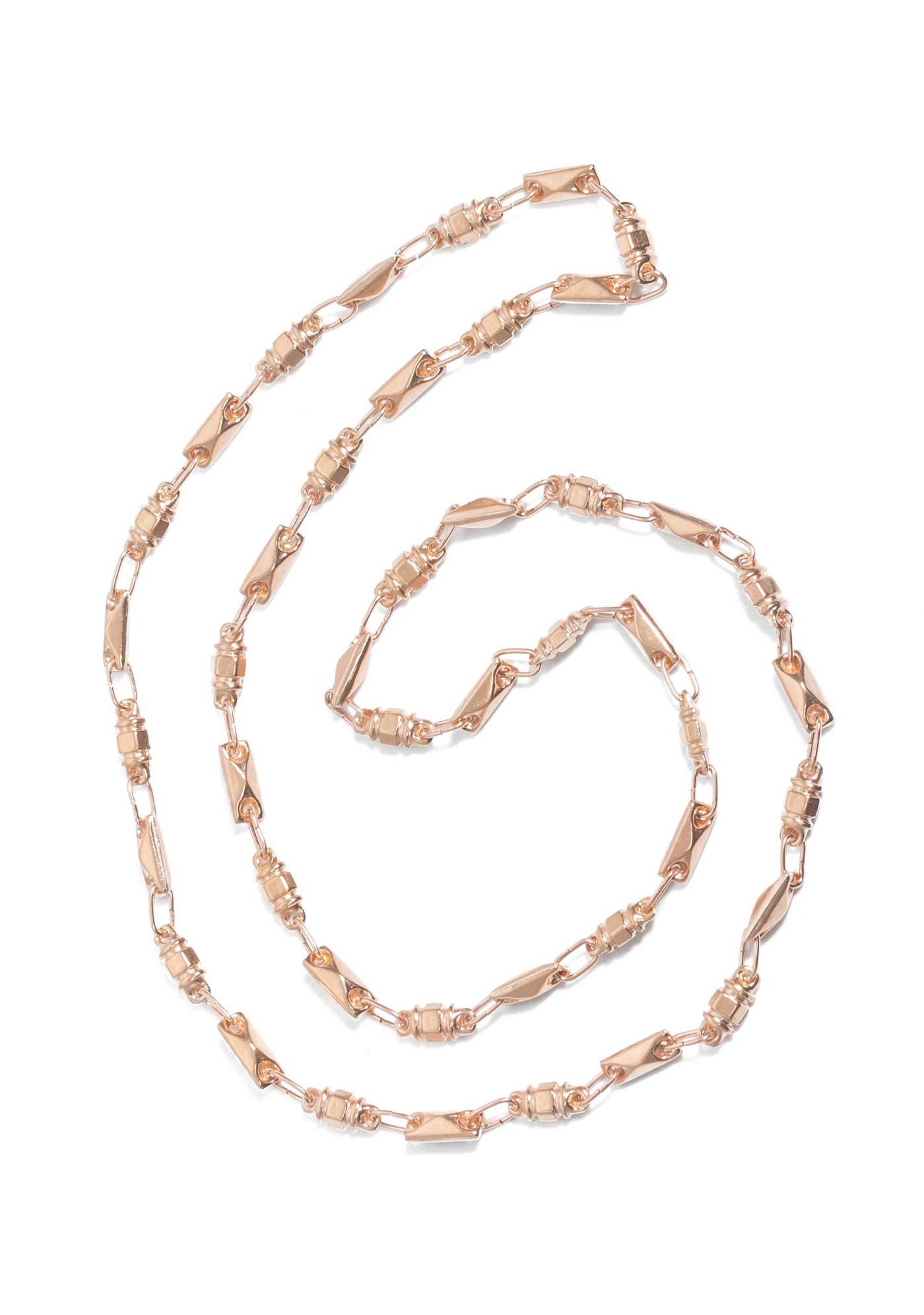 COLLAR LAM RUSTICO ROMBO Y TROQUEL ROSE