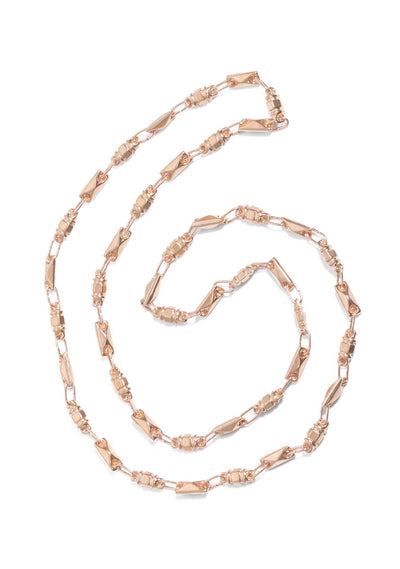COLLAR LAM RUSTICO ROMBO Y TROQUEL ROSE