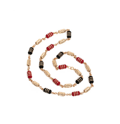 COLLAR LAM OVALO ESPIRAL 8MM BARRIL 3CINTAS