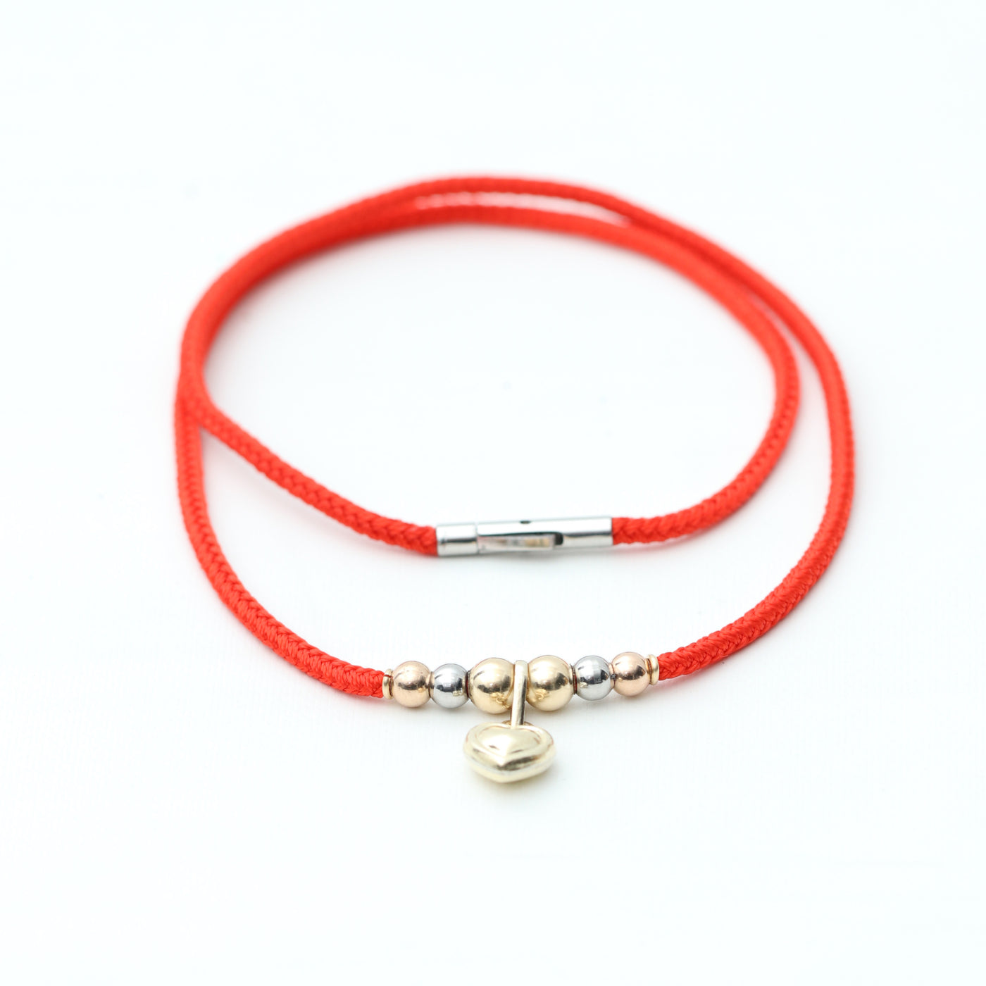 choker cordón broche degradé dije corazón