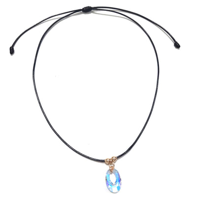 chocker hilo cuero SW Heliojoyas