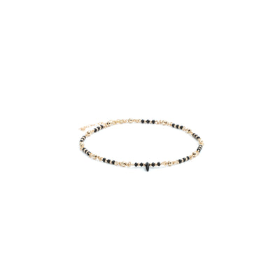 Tobillera Oro Laminado Dorada Mostacilla - Proteccion