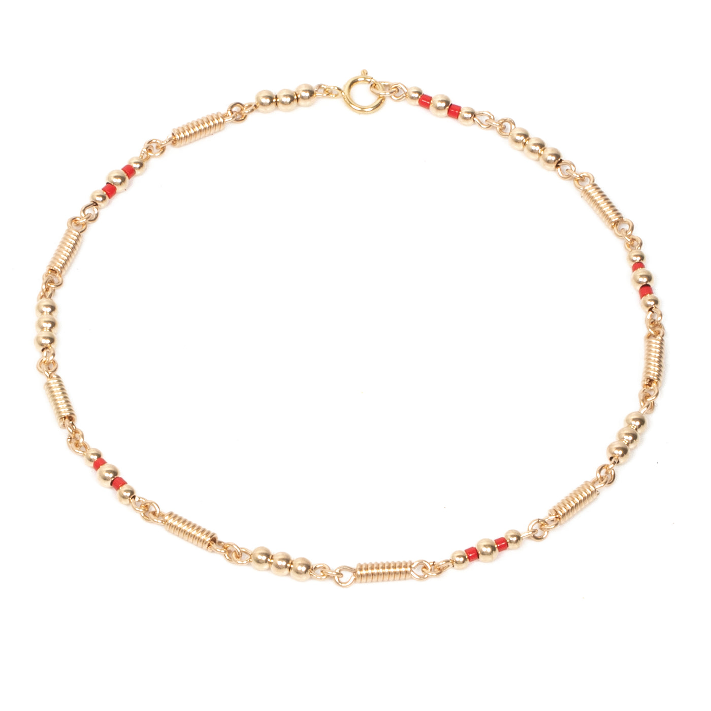 Tobillera Oro Laminado Dorada Tornillo Bola 3mm