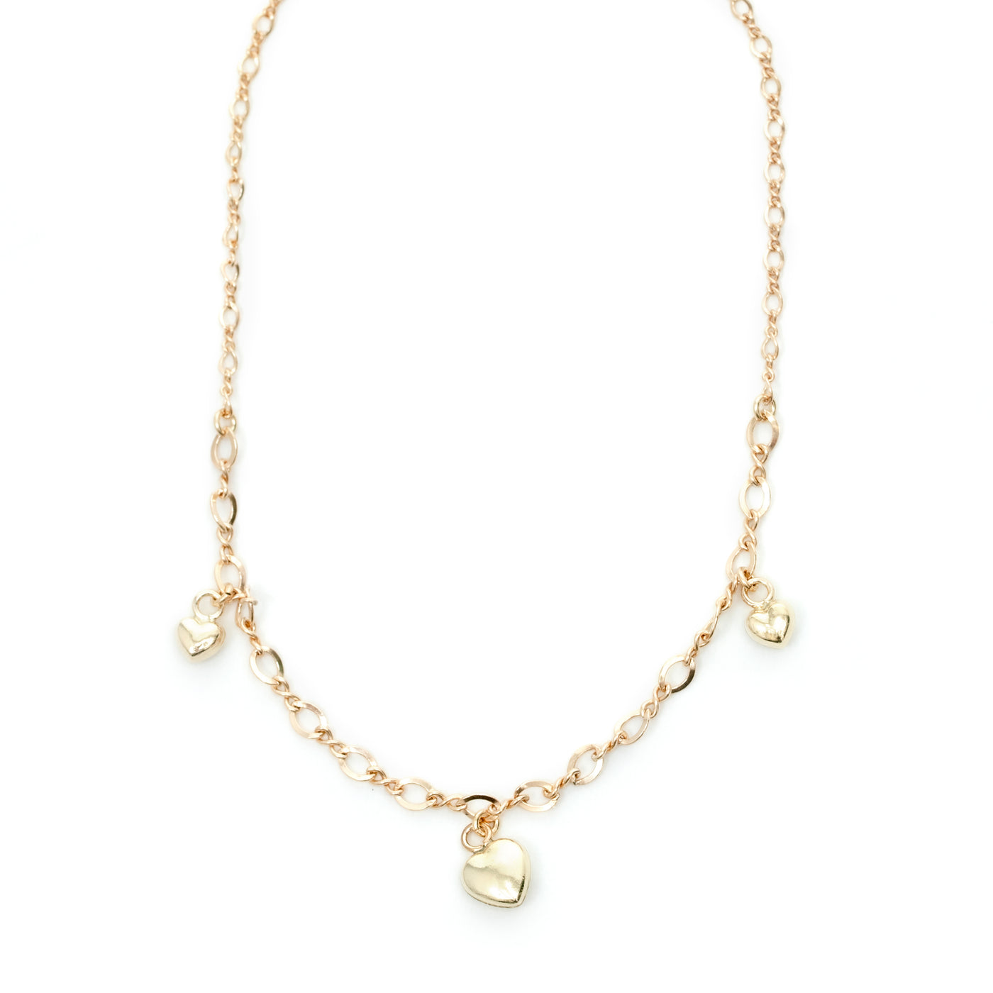 Tobillera cadena dijes corazón