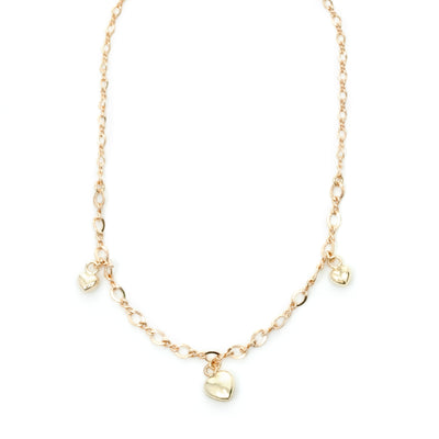 Tobillera cadena dijes corazón