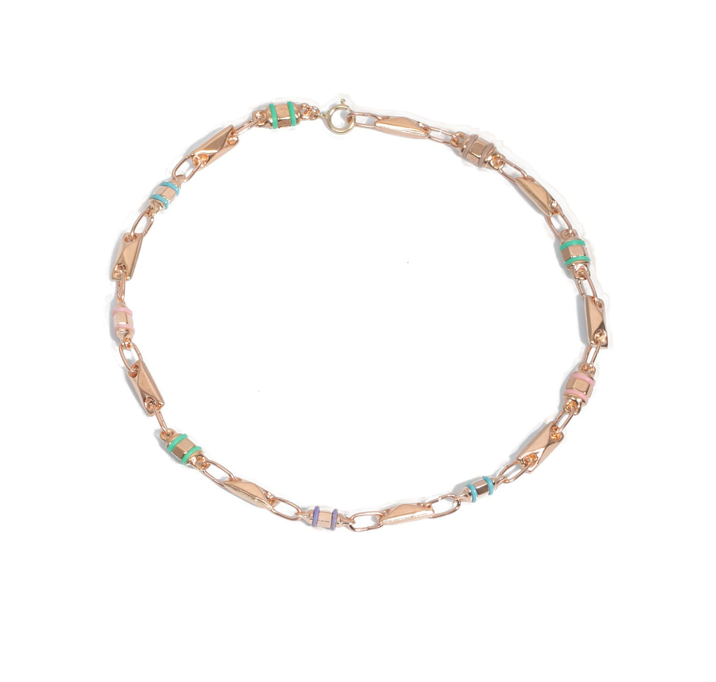 TOBILLERA RUSTICA LAM CAUCHOS ROSE