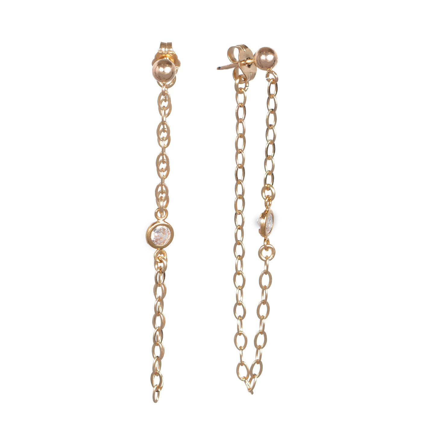 Arete en oro laminado 18k cometa