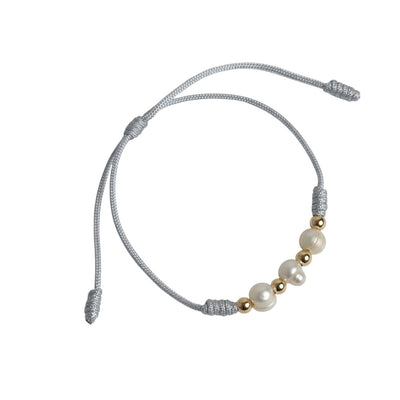 Pulsera Lam perlas cultivadas en hilito