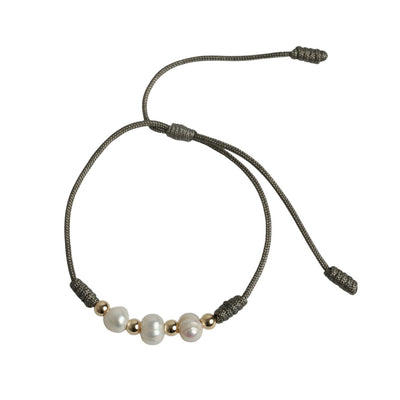 Pulsera Lam perlas cultivadas en hilito