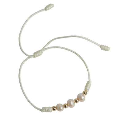 Pulsera Lam perlas cultivadas en hilito