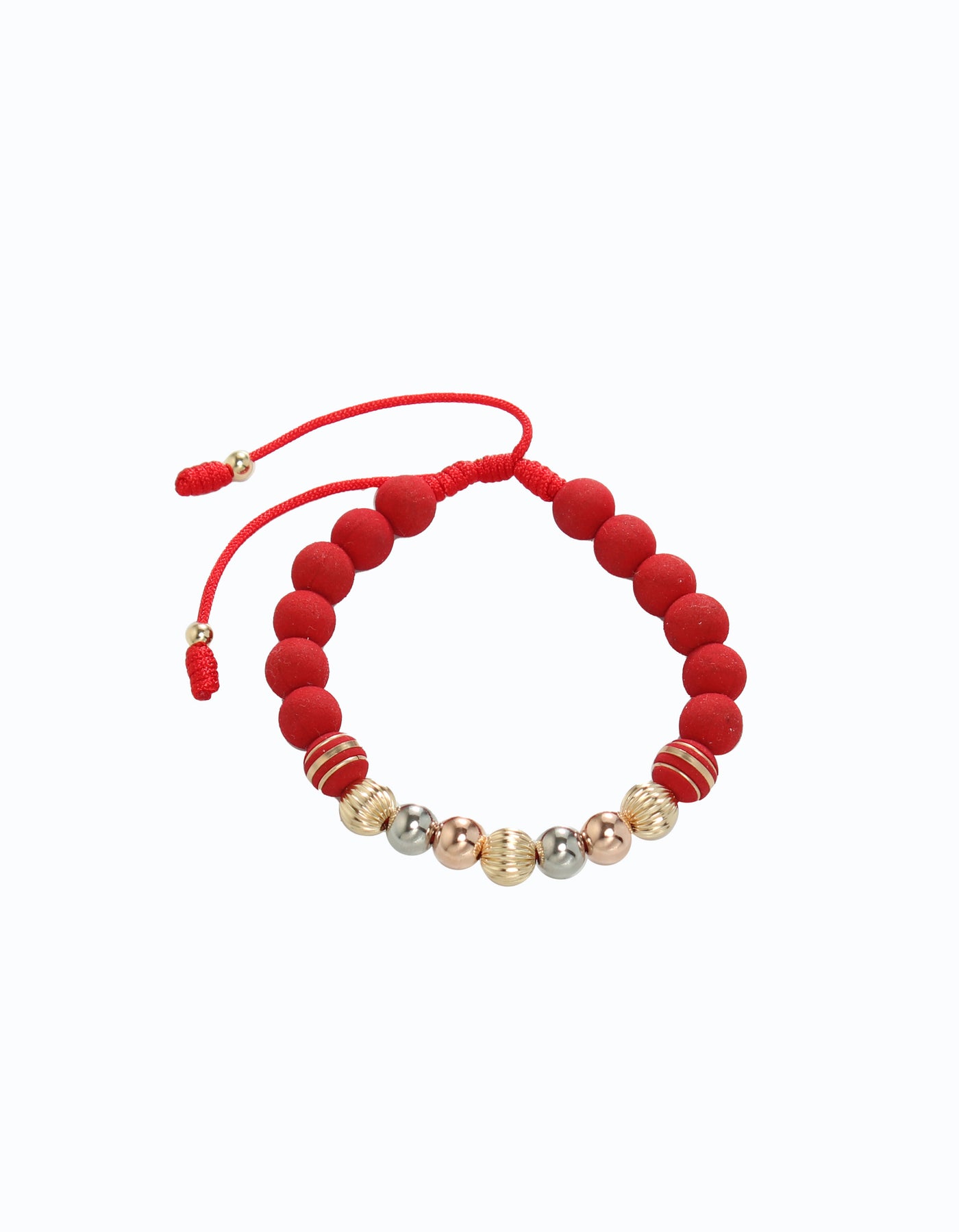 PULSERA NEO - 3 TONOS BOLA ACANALADA 7MM