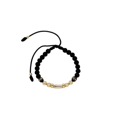 Pulsera acanalada centro óvalo 