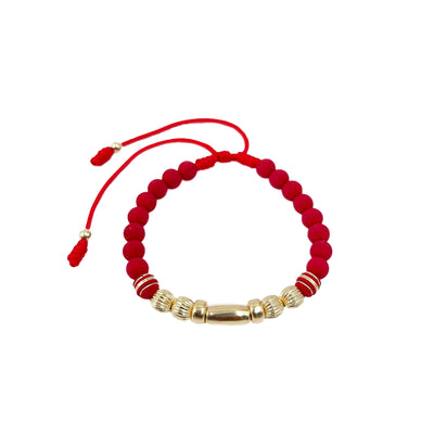 Pulsera acanalada centro óvalo 