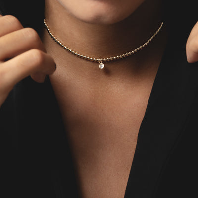 choker B3 mm con dijes Tifanny sencillo