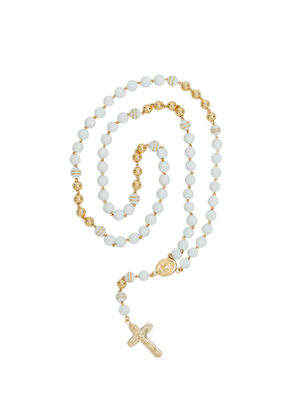 Rosario oro laminado 18k neopreno clásico 6mm