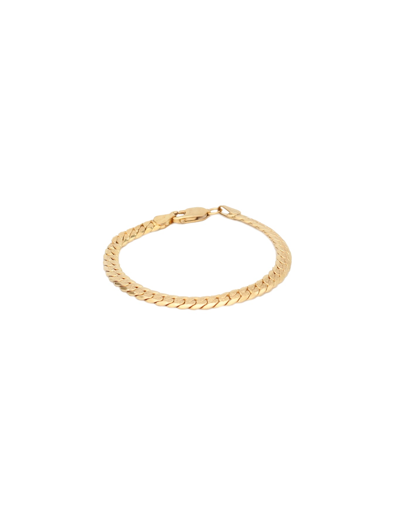 PULSERA ORO LAMINADO 18k PLANA DORADA