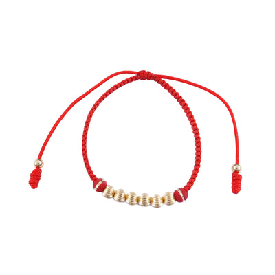 Pulsera tejida  acanalada
