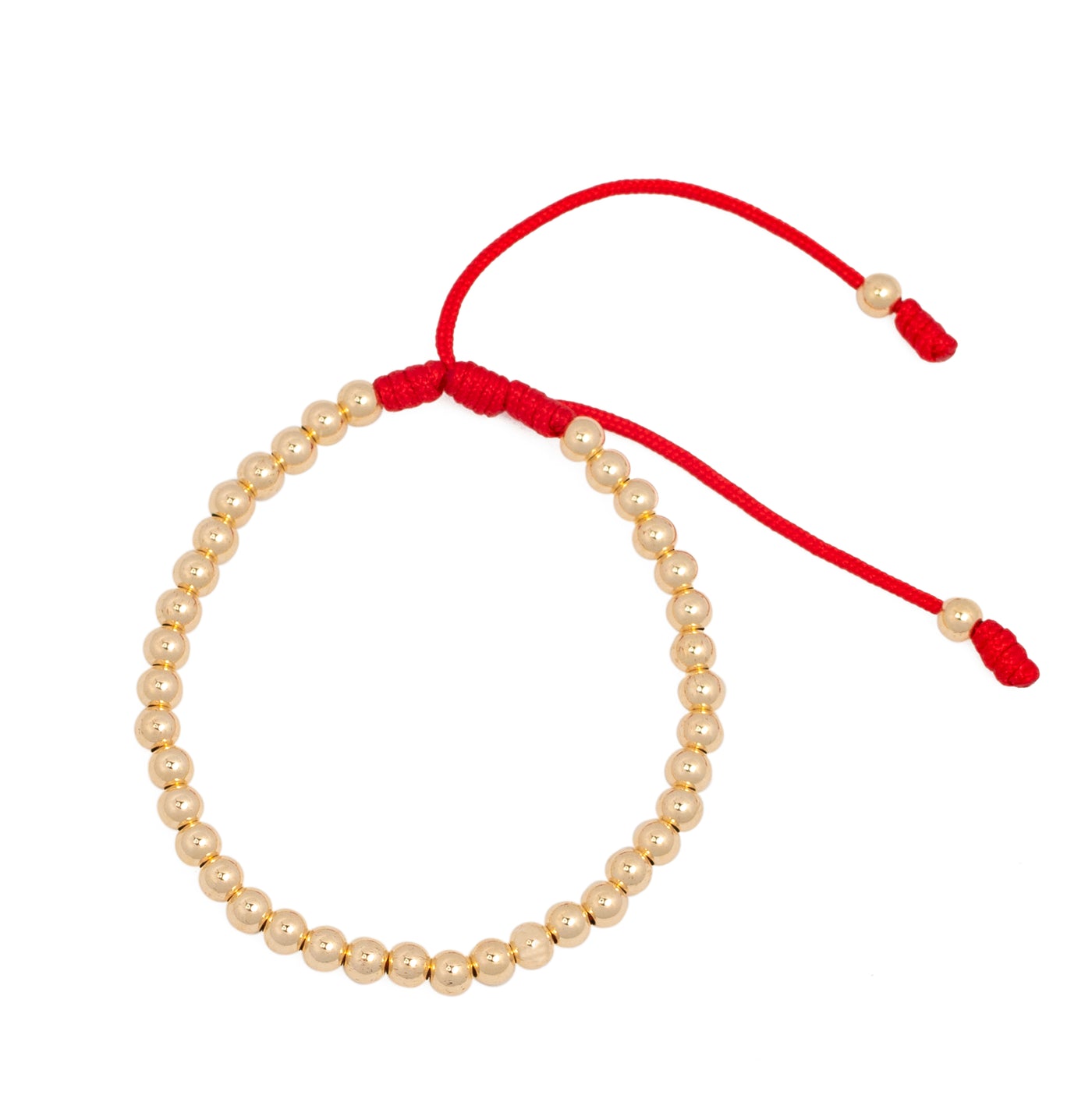 PULSERA 4mm  DAMA ORO LAMINADO 18K