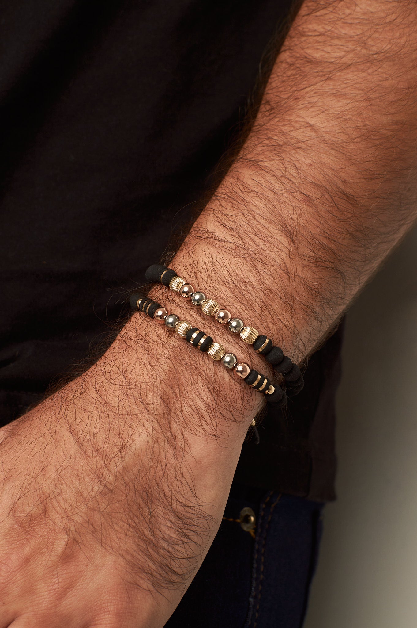 PULSERA BARRIL CINTA - TRES TONOS B6