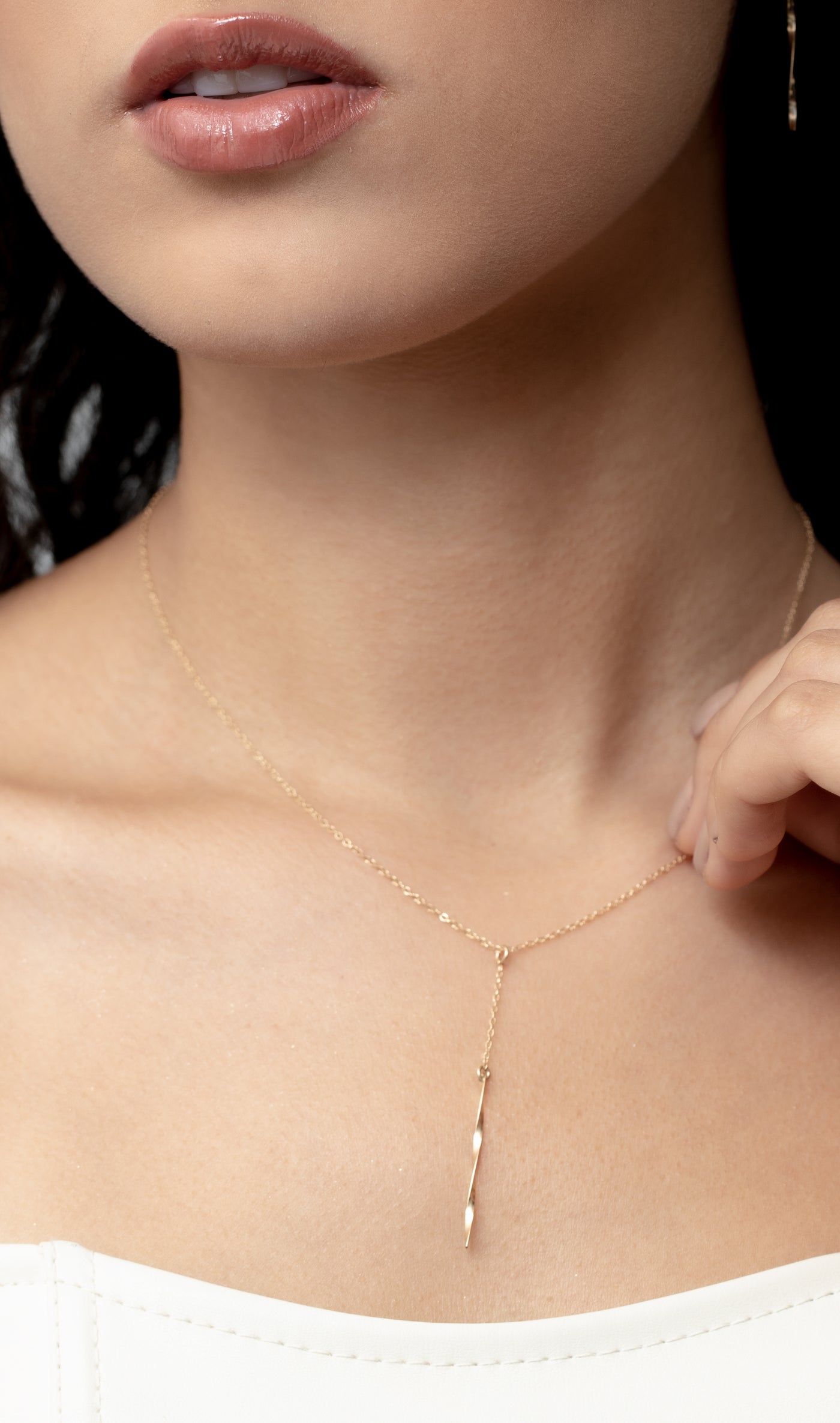 Collar en oro laminado 18k dije lingote
