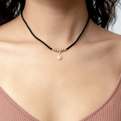 Choker cordón roche degradé dije Guadalupe