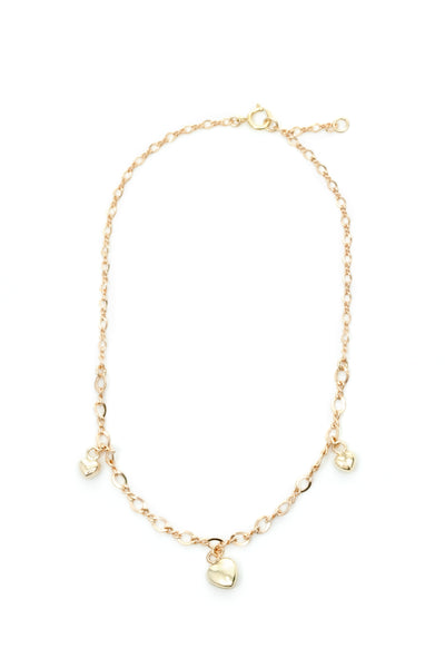 TOBILLERA CADENA  DIJES CORAZÓN