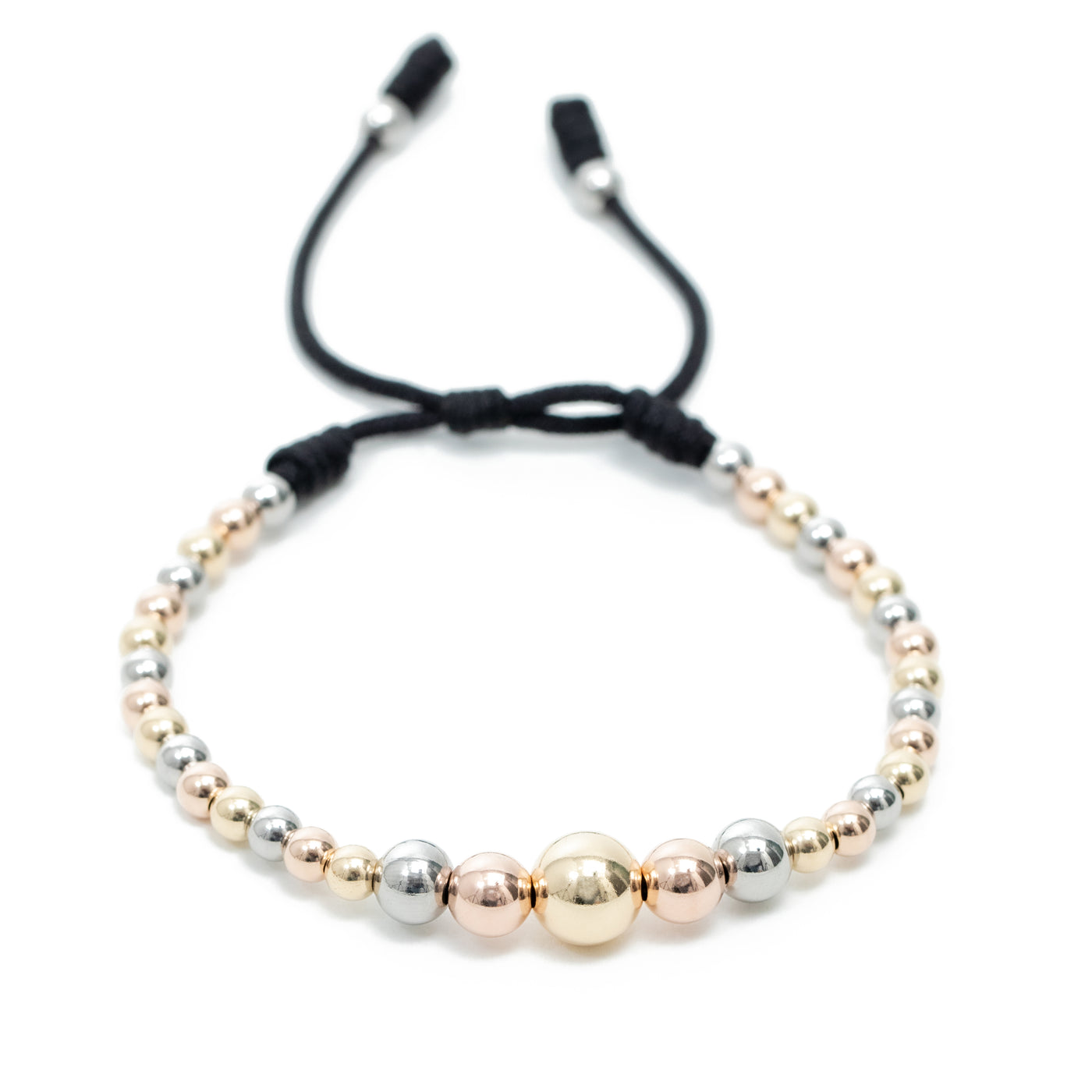 Pulsera bola 4mm degradado 3 tonos