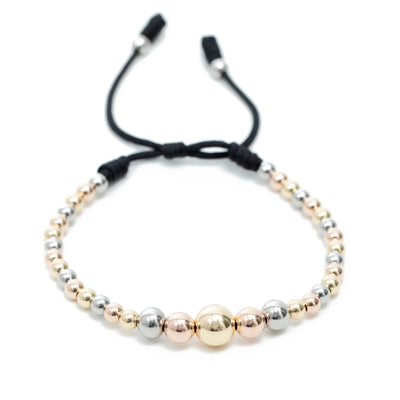 Pulsera bola 4mm degradado 3 tonos