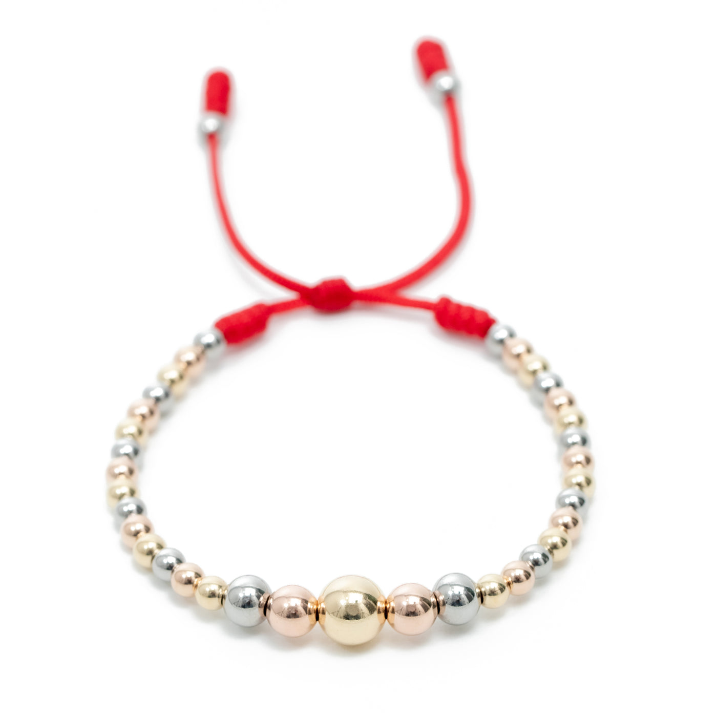 Pulsera bola 4mm degradado 3 tonos