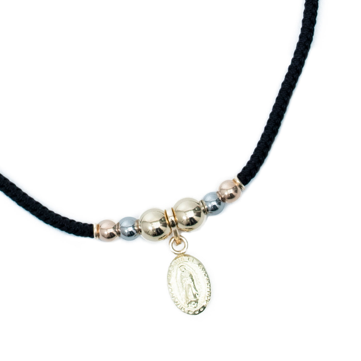 Choker cordón roche degradé dije Guadalupe