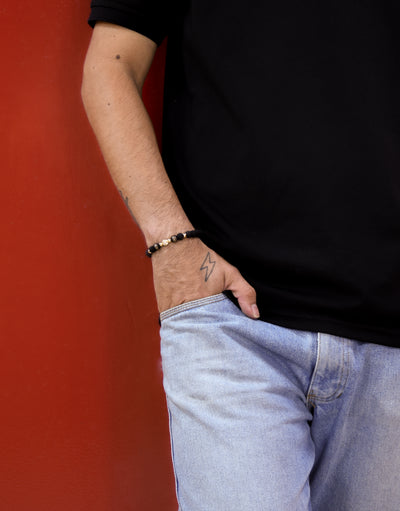 Pulsera Neo cinta B7 acanalada con B5 lados