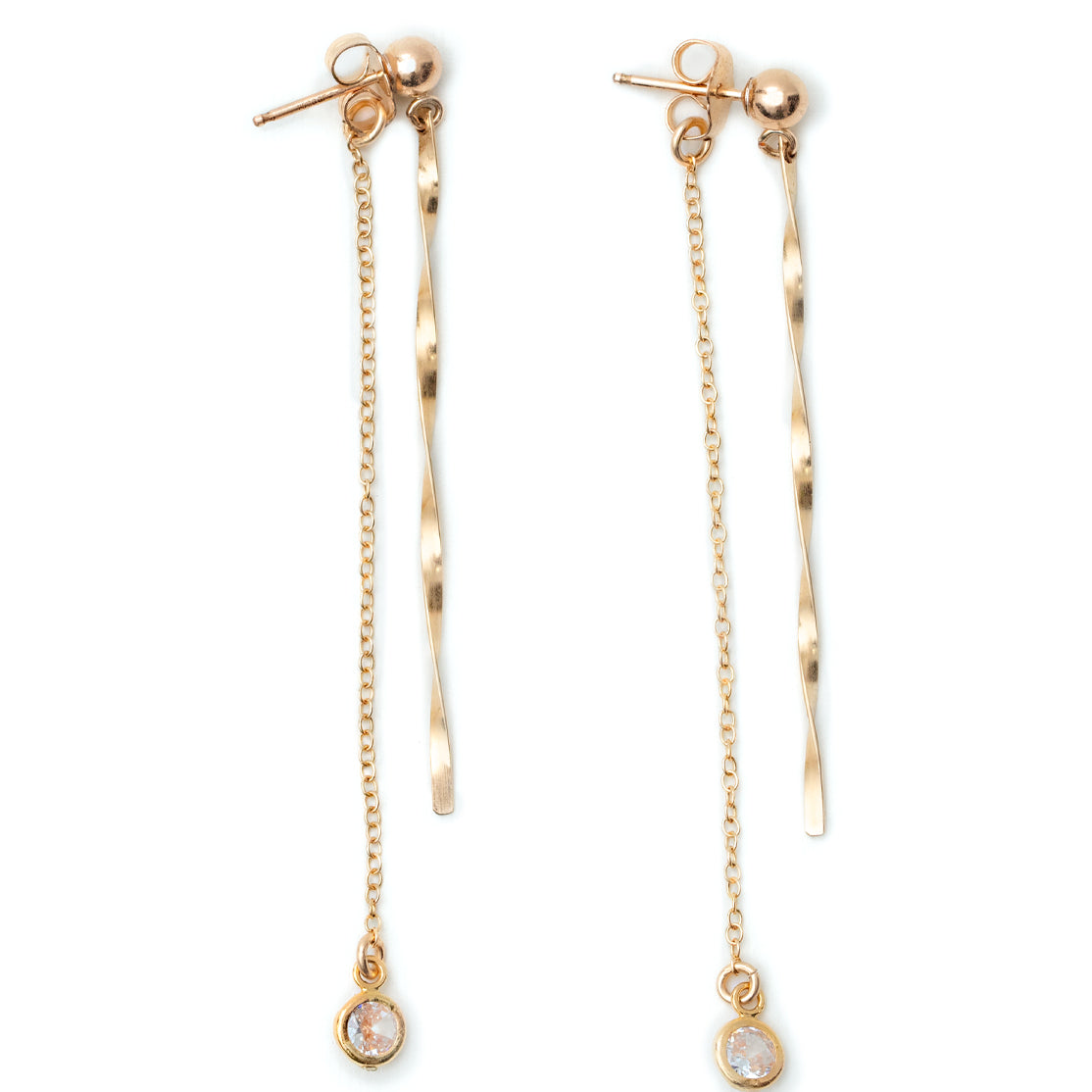 Arete cometa oro laminado 18k especial